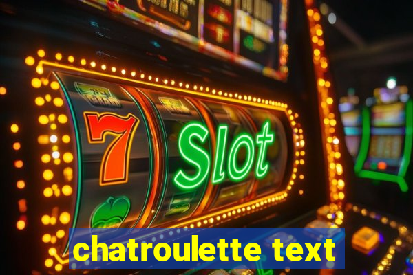 chatroulette text